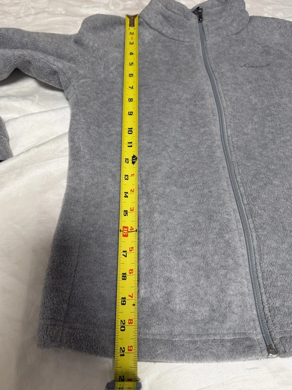 Girls Columbia Gray Full-Zip Fleece Jacket